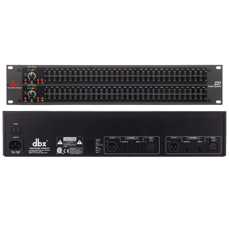 231 Dual Channel 31-Band Equalizer