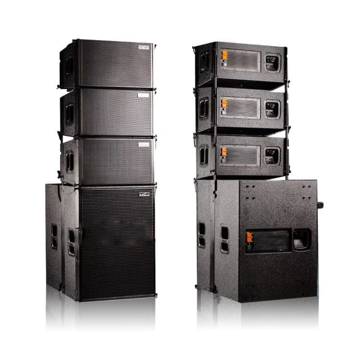 6pc active Line Arrays speakers