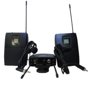 BLs Wireless UHF DSLR Camera Microphone System FREELAV II