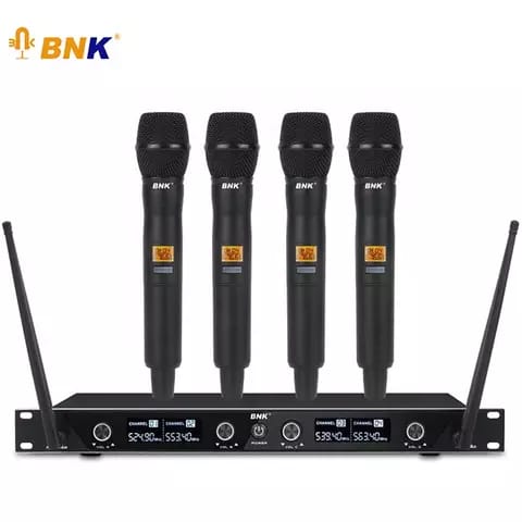 BNK BK8400 4 in 1 Wireless Microphone Set