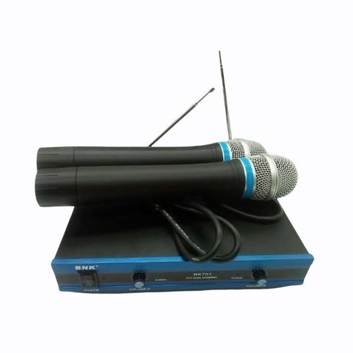 Bnk BK-701 VHF 2 Channel Professional Wireless Microphone Set