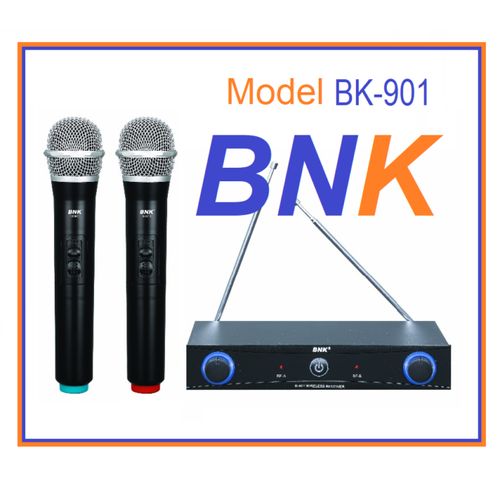 Bnk BK-901 UHF 2 Channel Digital Wireless Microphone Set