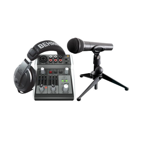 Streaming BEHRINGER PODCAST STUDIO 2 USB – Microphone Mic Mixer Headphone