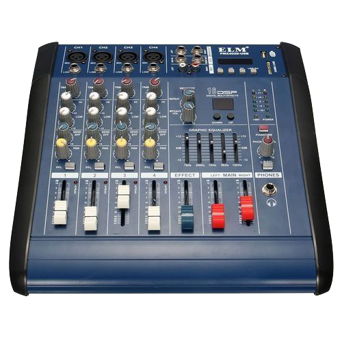 Max 4 Mixer With Power Amplifier PMX402D-USB Stage Mixer